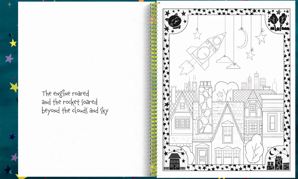Aku Coloring Book AR example