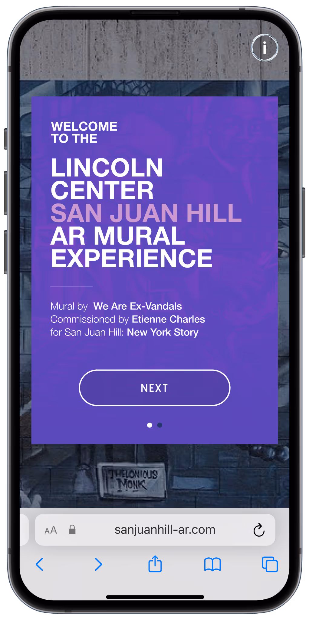 San Juan Hill Mural app